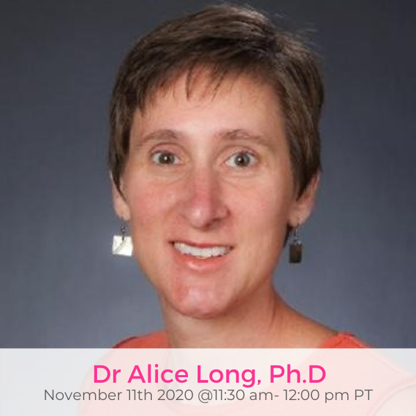 Dr Alice Long PhD November 11th 2020